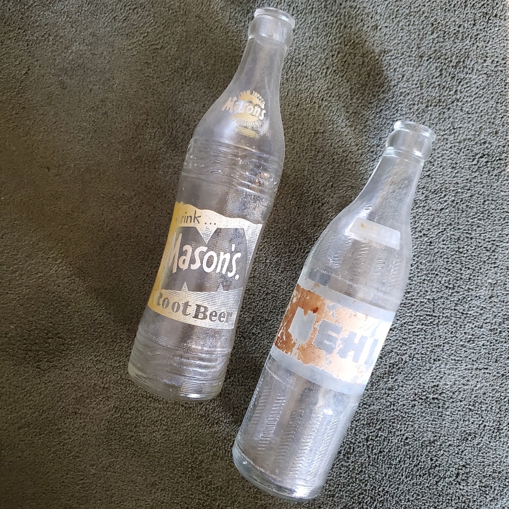 Collectible Glass Soda Bottles